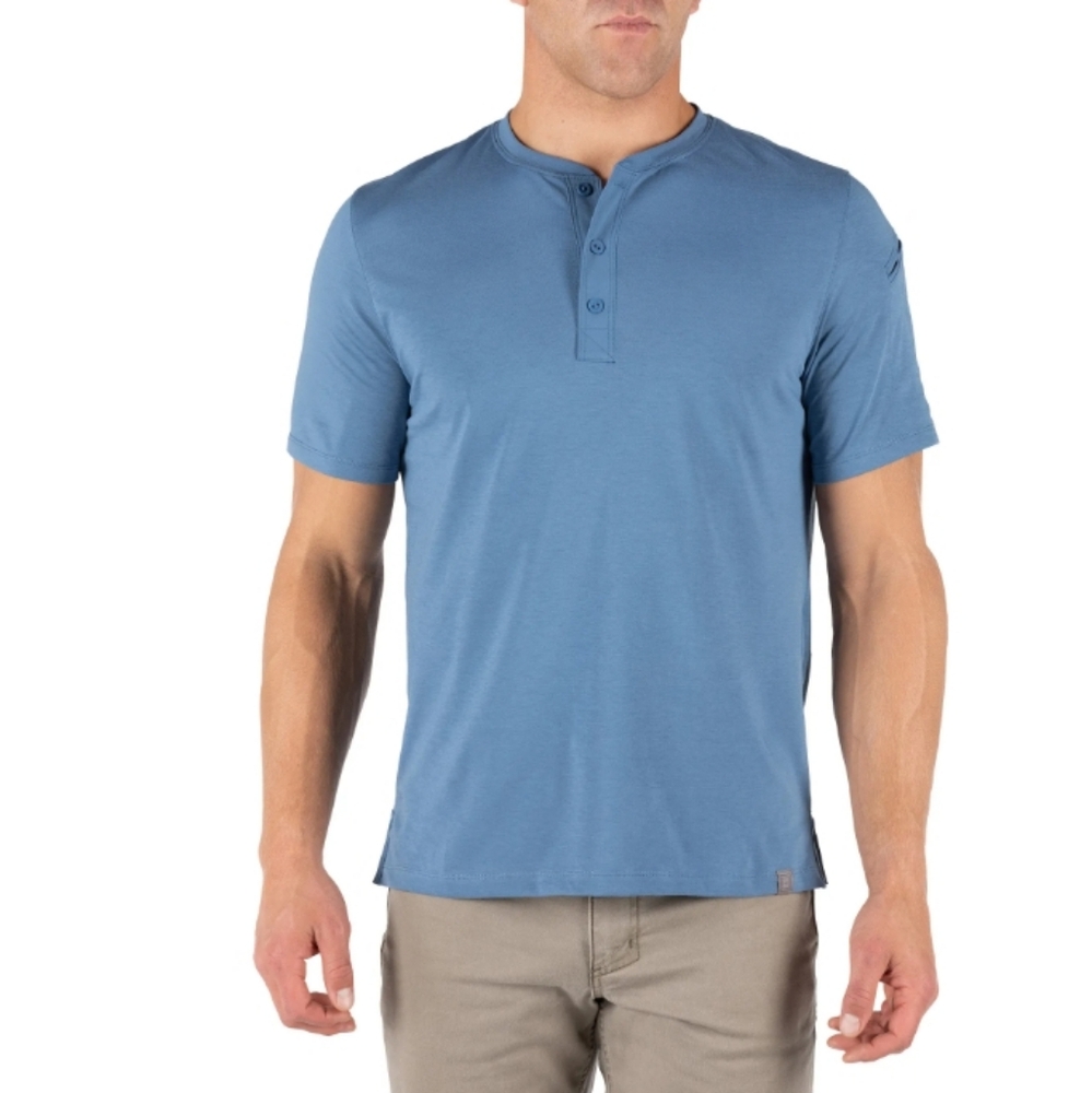 5.11 Tactical Delta Blue Henley Shirt Size 2XL